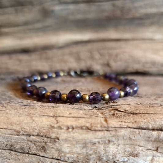 AMETHYST BOHEMIAN ANKLE CHAIN - PSYCHIC ABILITIES