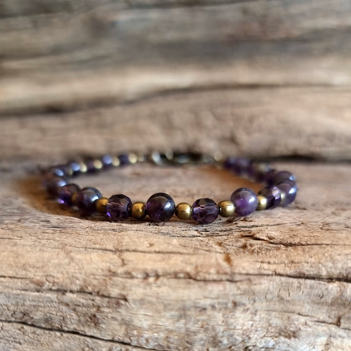 Amethyst Bohemian Ankle Chain - Wildlings Crystals South Africa