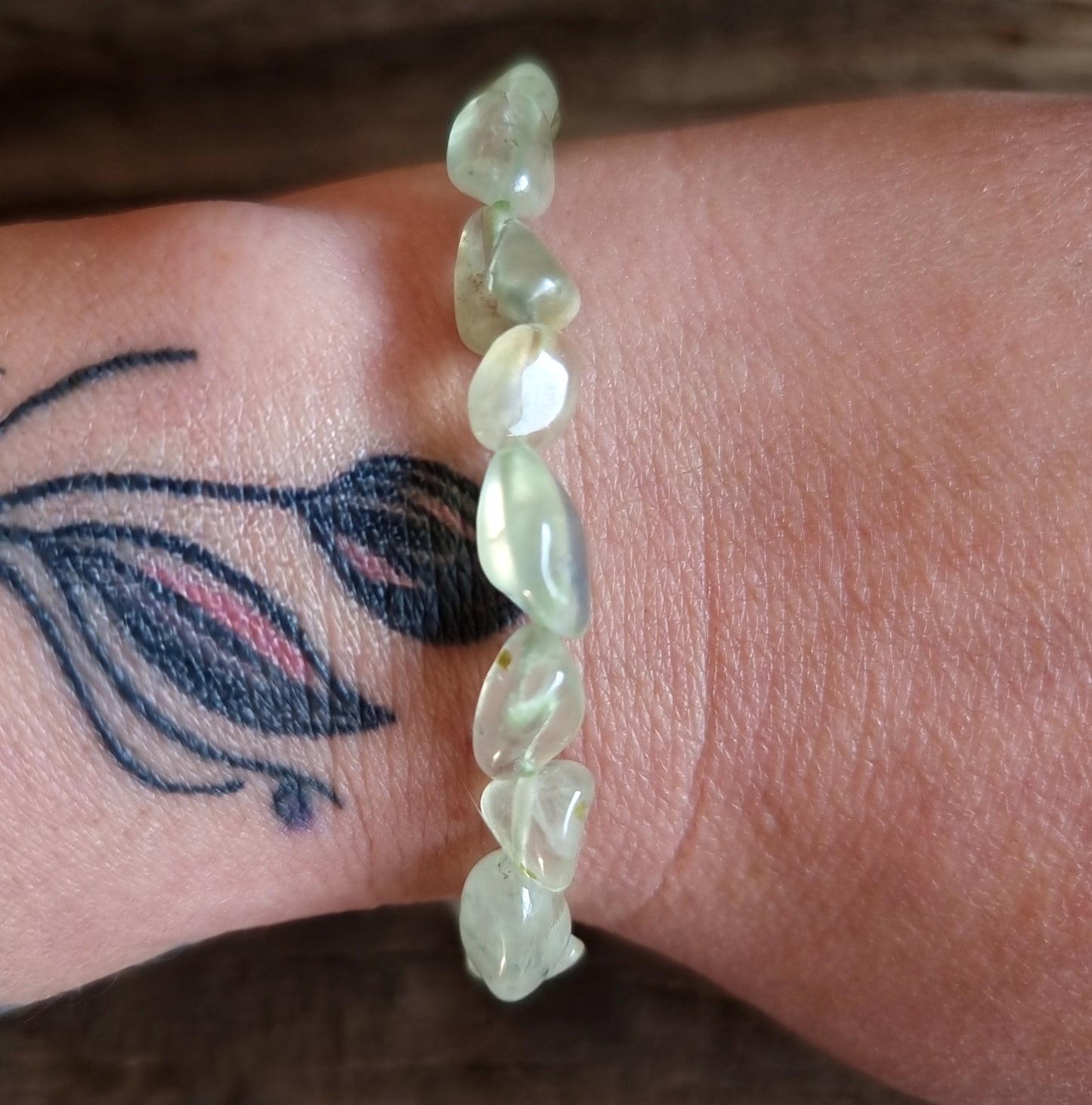 PREHNITE NUGGET BRACELET - HEAL THE HEALER