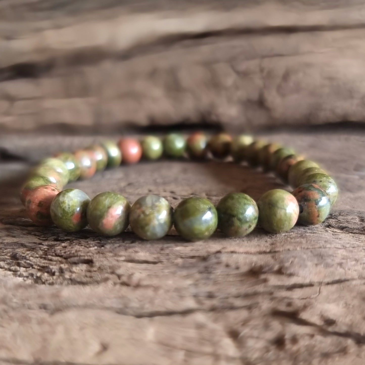 UNAKITE JASPER BRACELET 6mm - NEW BEGINNINGS