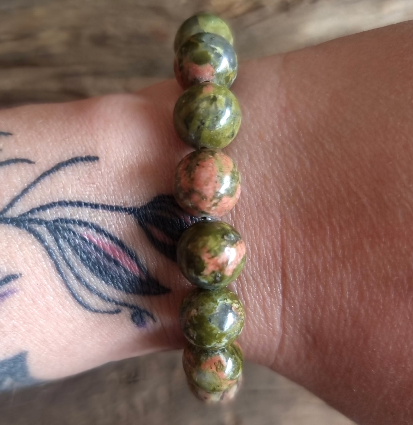 UNAKITE JASPER BRACELET 10mm - NEW BEGINNINGS