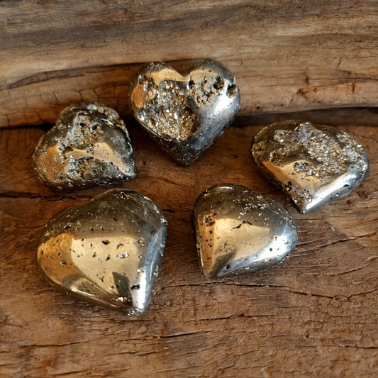 PYRITE HEART- WEALTH & ABUNDANCE