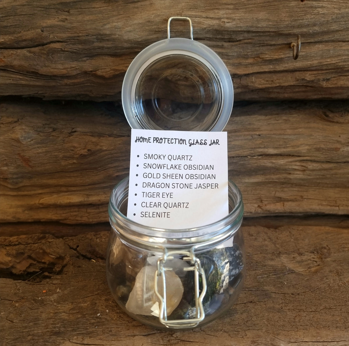 Home Protection Glass Jar Kit - Wildlings Crystals South Africa
