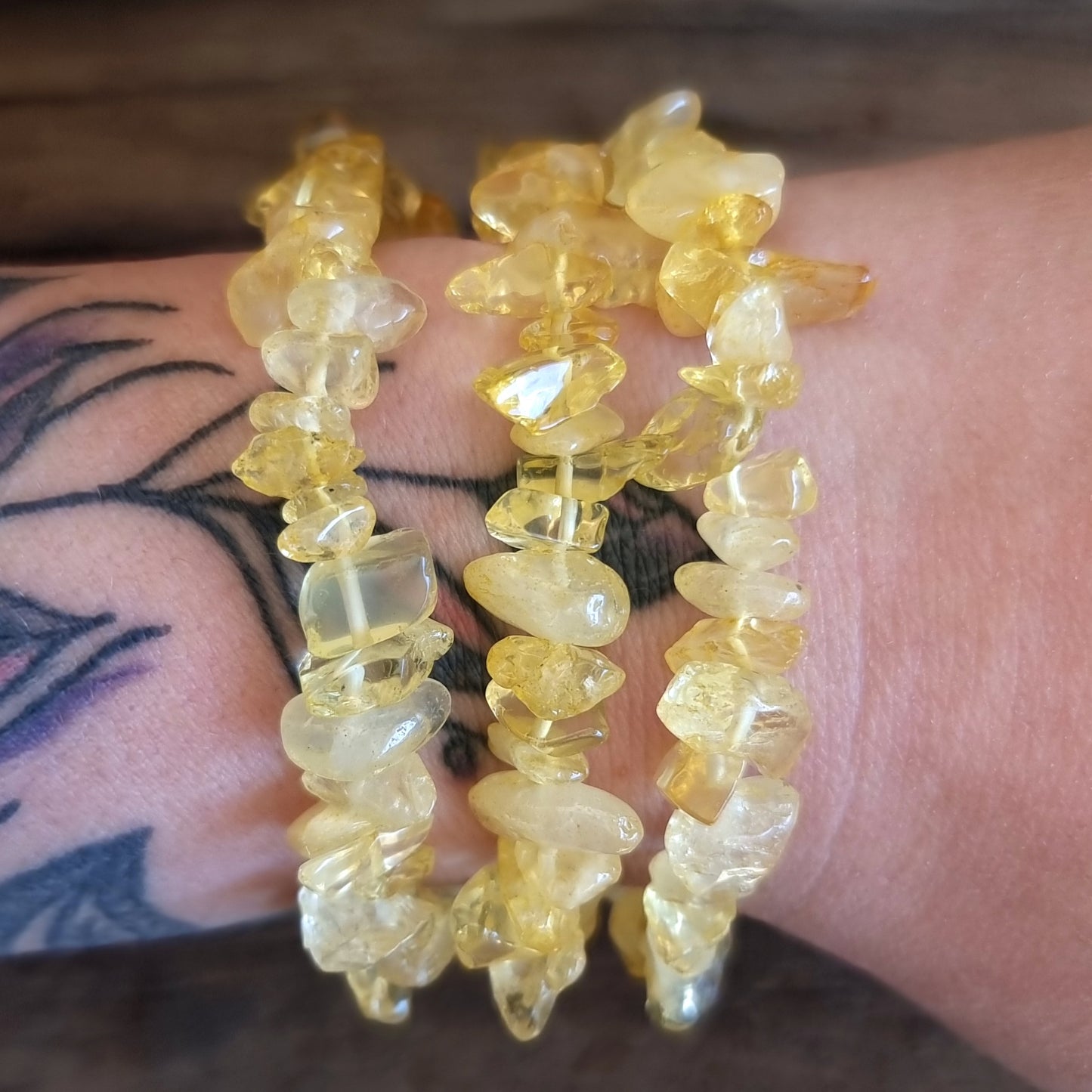 CITRINE CHIPPED BRACELET - WEALTH