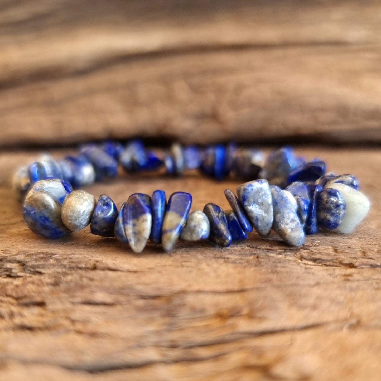 LAPIS LAZULI CHIPPED BRACELET - INTUITION