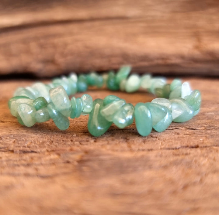Green Aventurine  Chipped Bracelet - Wildlings Crystals South Africa
