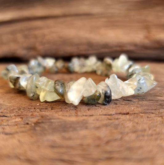 PREHNITE CHIPPED BRACELET - PURIFYING