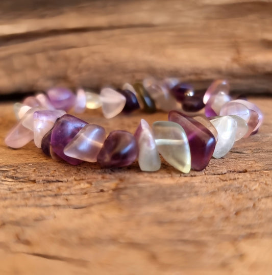 FLUORITE CHIPPED BRACELET - EMOTIONAL BALANCE