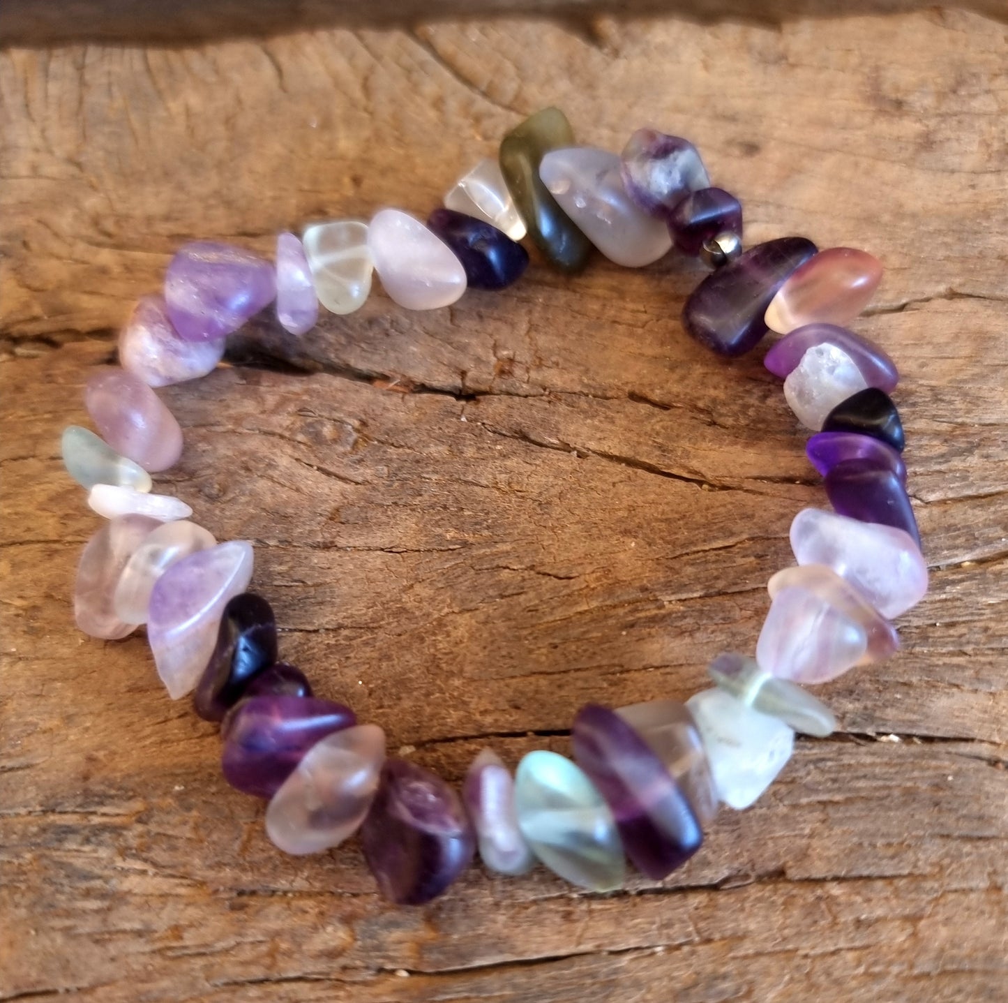 FLUORITE CHIPPED BRACELET - EMOTIONAL BALANCE