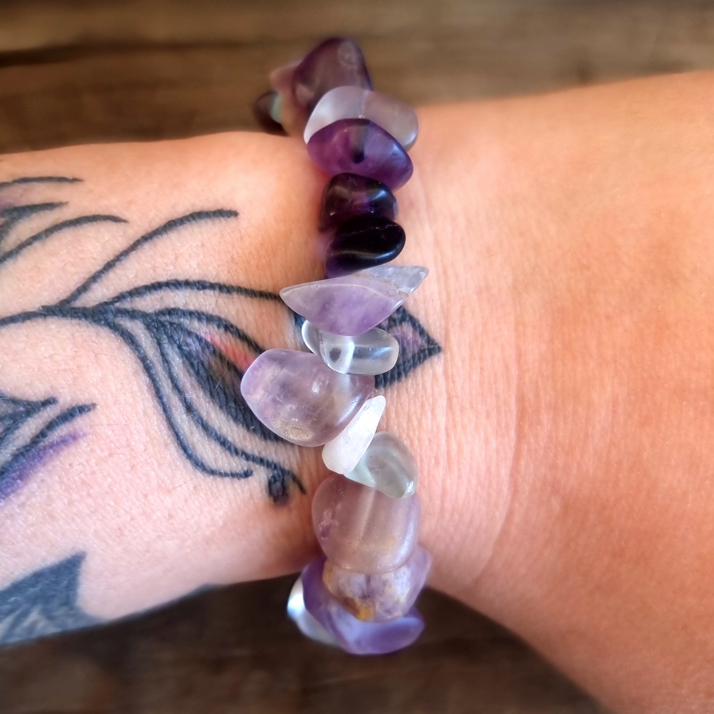 FLUORITE CHIPPED BRACELET - EMOTIONAL BALANCE