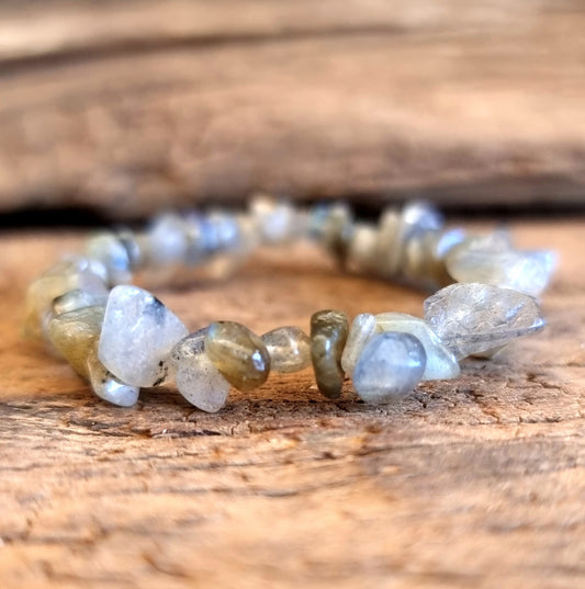 LABRADORITE CHIPPED BRACELET - CREATIVITY