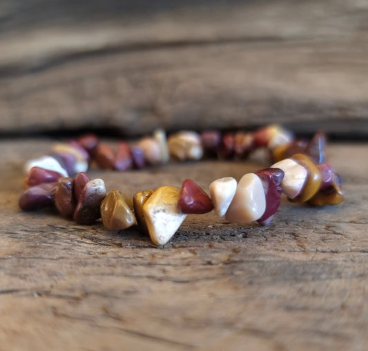 MOOKAITE JASPER  CHIPPED BRACELET - INTUITION