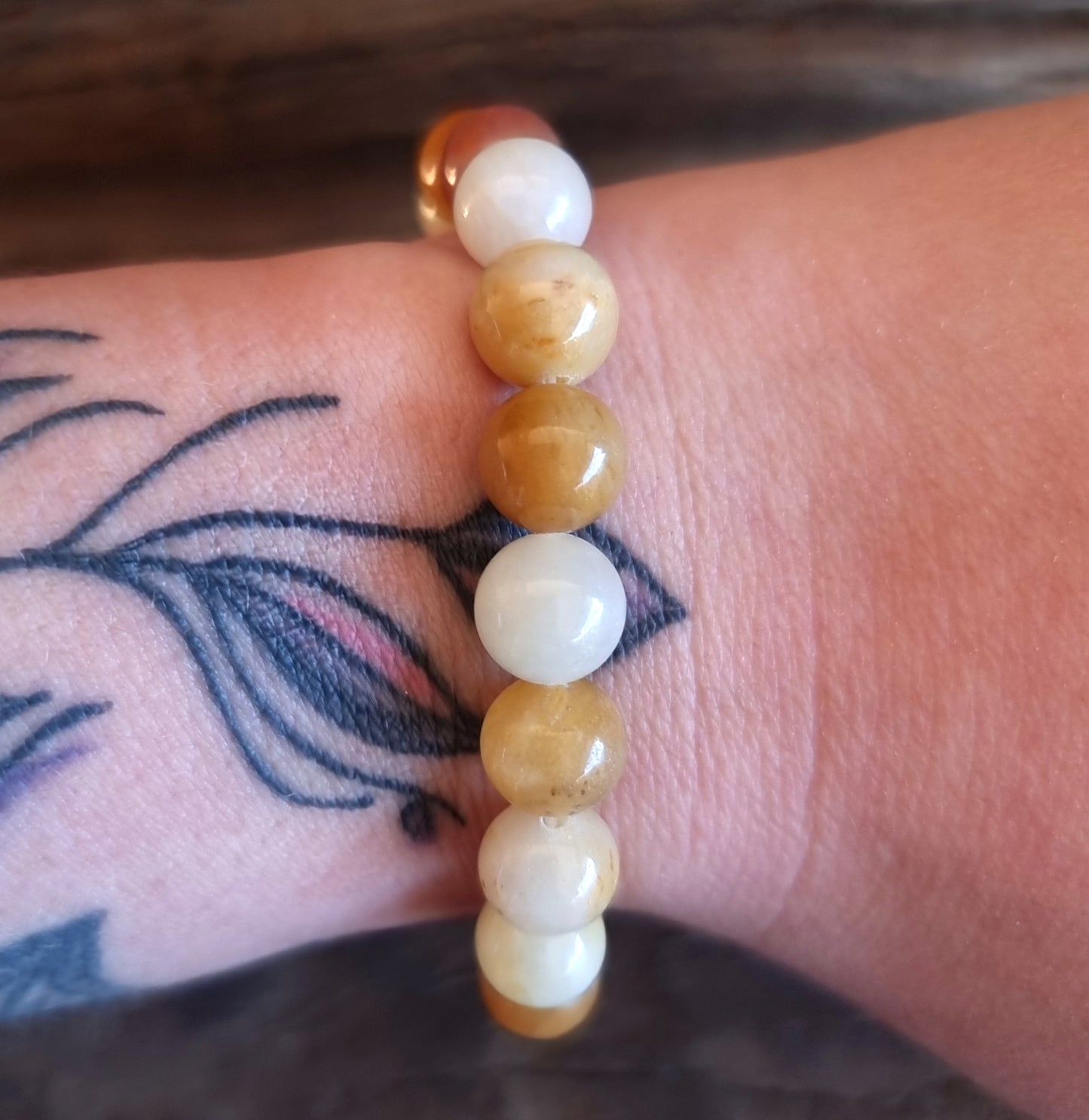 YELLOW TOPAZ ENERGY BRACELET 8mm - WEALTH & ABUNDANCE