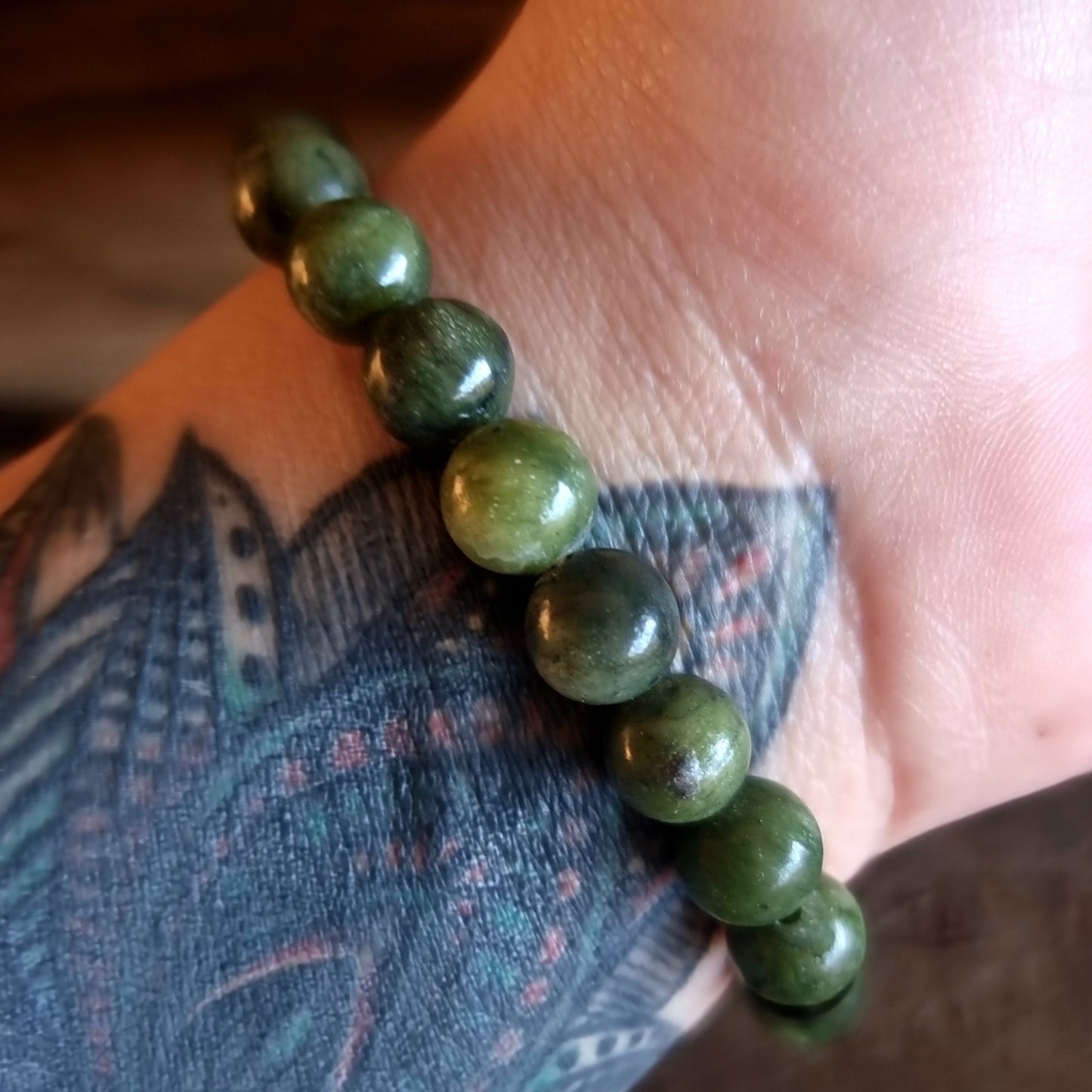 PERIDOT ENERGY BRACELET 8mm - ABUNDANCE & LOVE