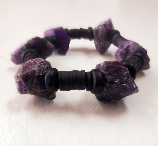 AMETHYST ROUGH BRACELET - PSYCHIC ABILITIES