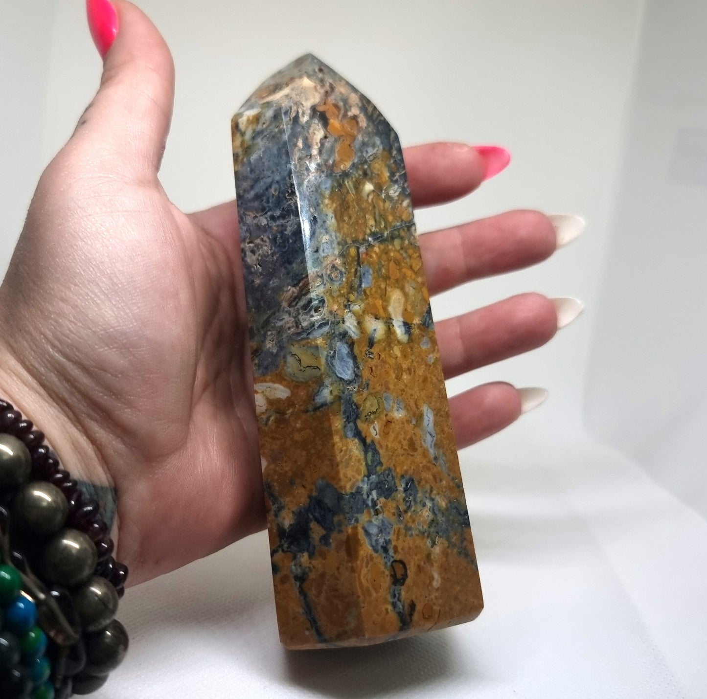 OCEAN JASPER POLISHED TOWER 406g