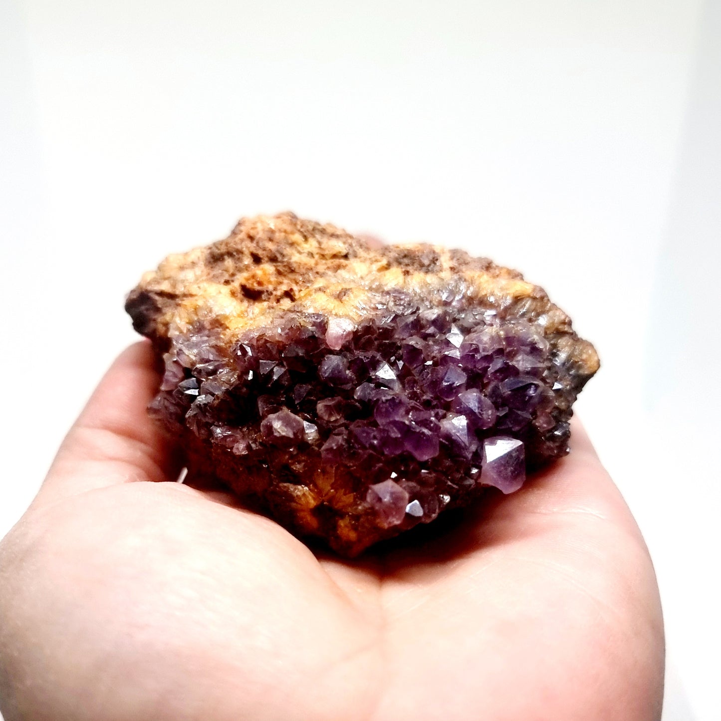 NATURAL DARK AMETHYST CLUSTER FROM KWAGGAFONTEIN