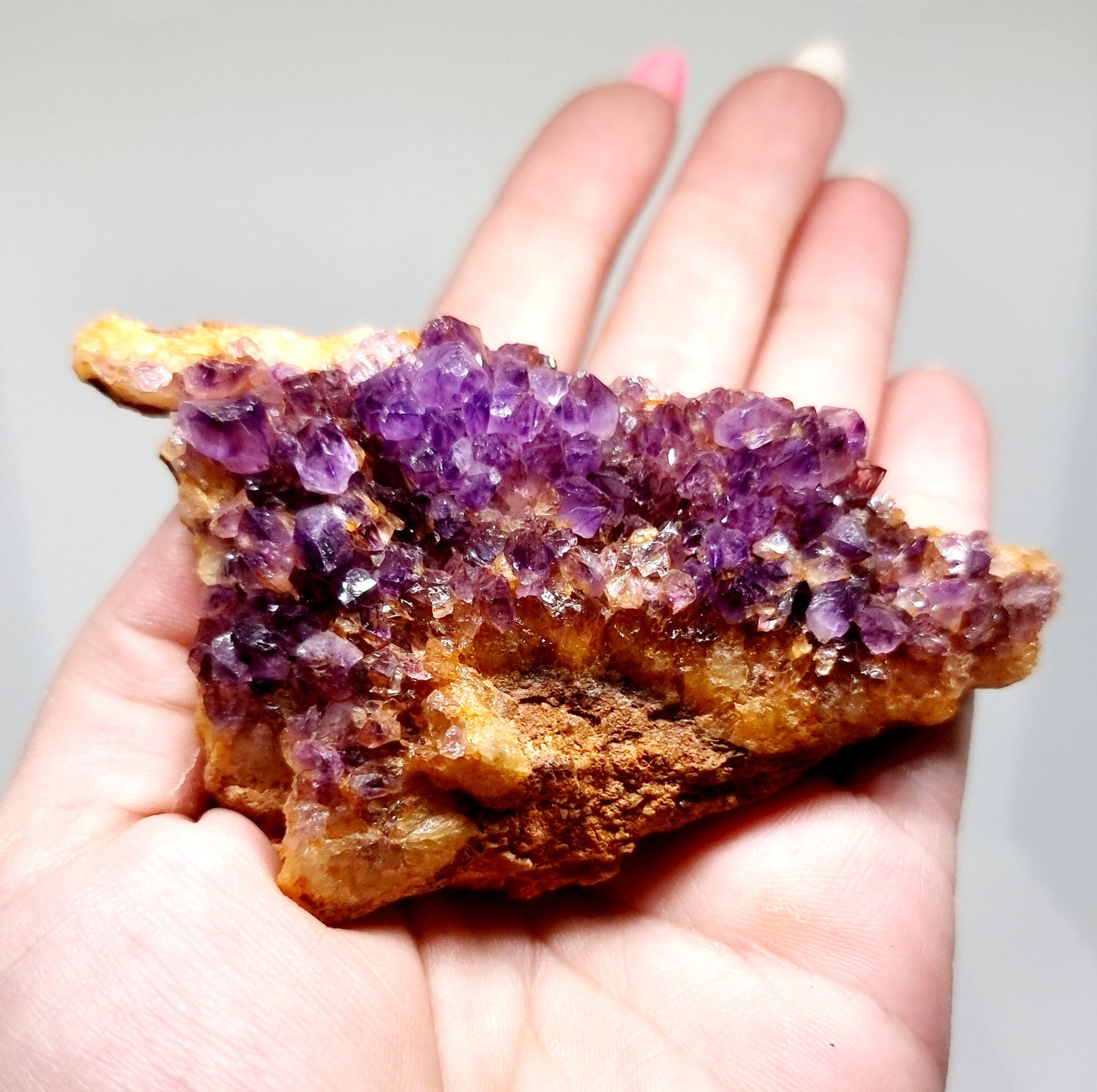 NATURAL DARK AMETHYST CLUSTER FROM KWAGGAFONTEIN 115g