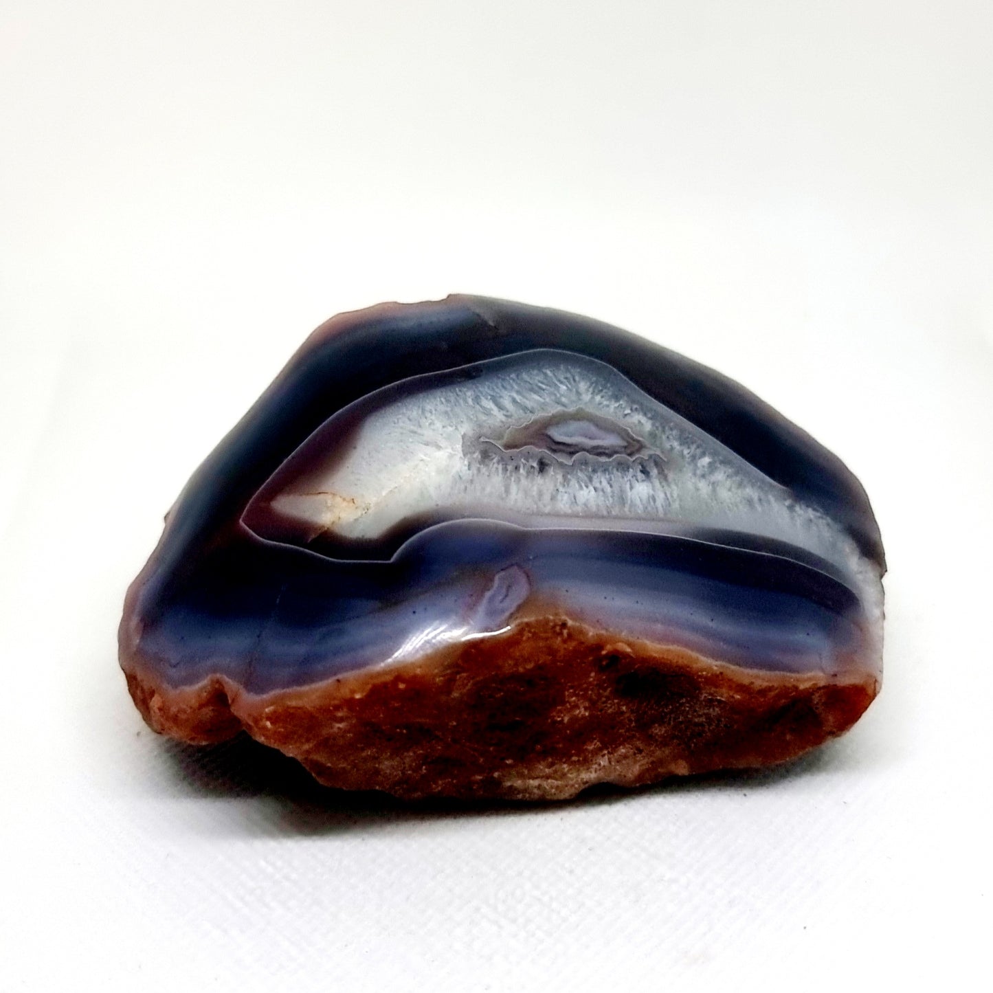 POLISHED RED SASHE RIVER AGATE NODULE 426g - GROUNDING