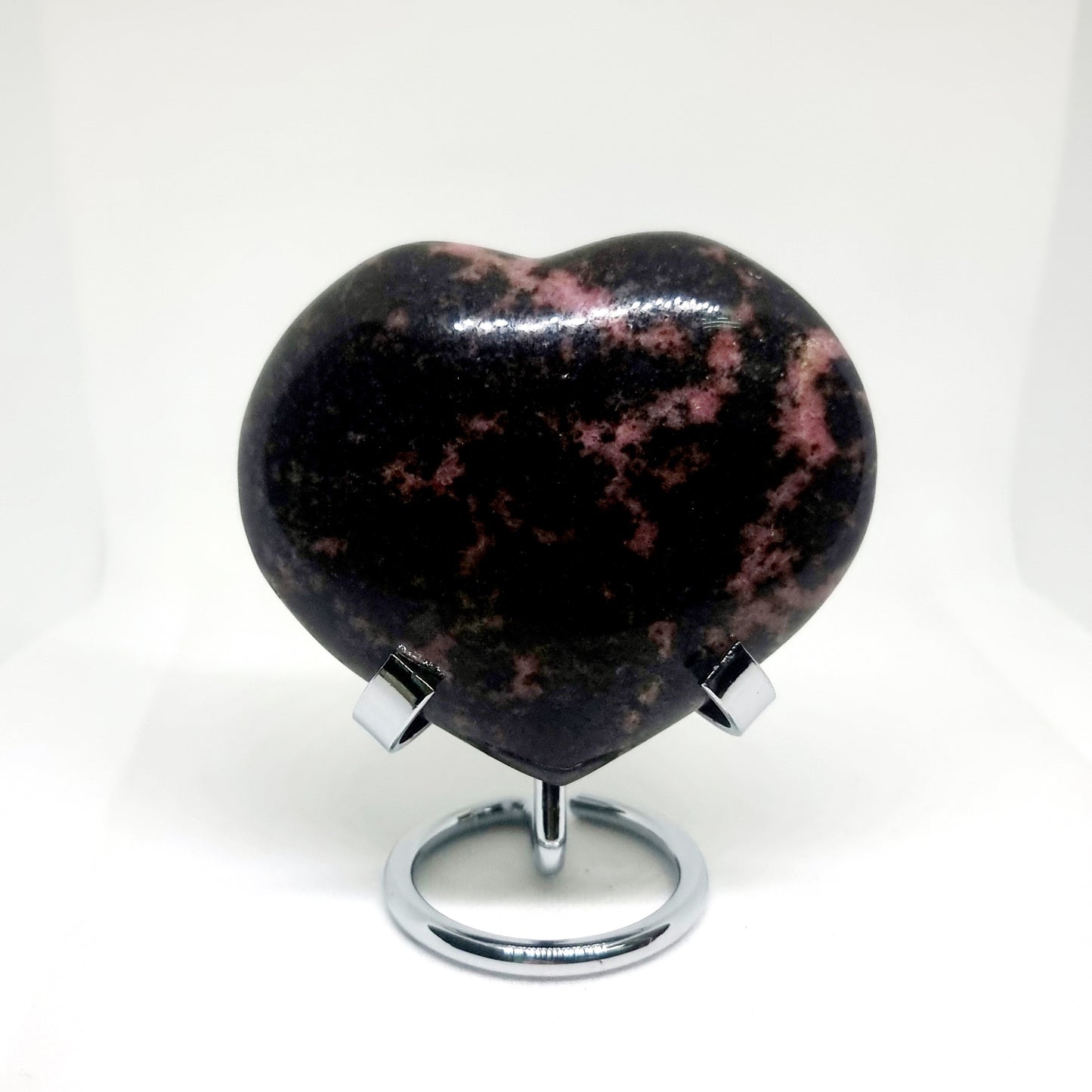 RHODONITE POLISHED HEART 9 x 7 cm - LOVE