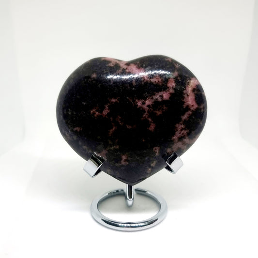 RHODONITE POLISHED HEART 9 x 7 cm - LOVE