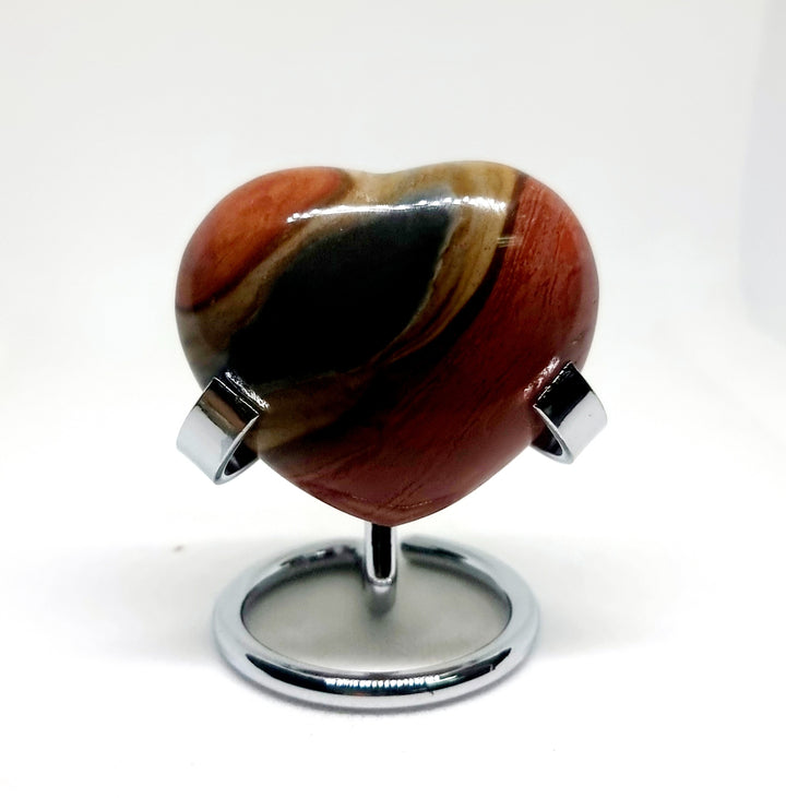 Polychrome Jasper Polished Hearts 6 X 6 cm - Wildlings Crystals South Africa