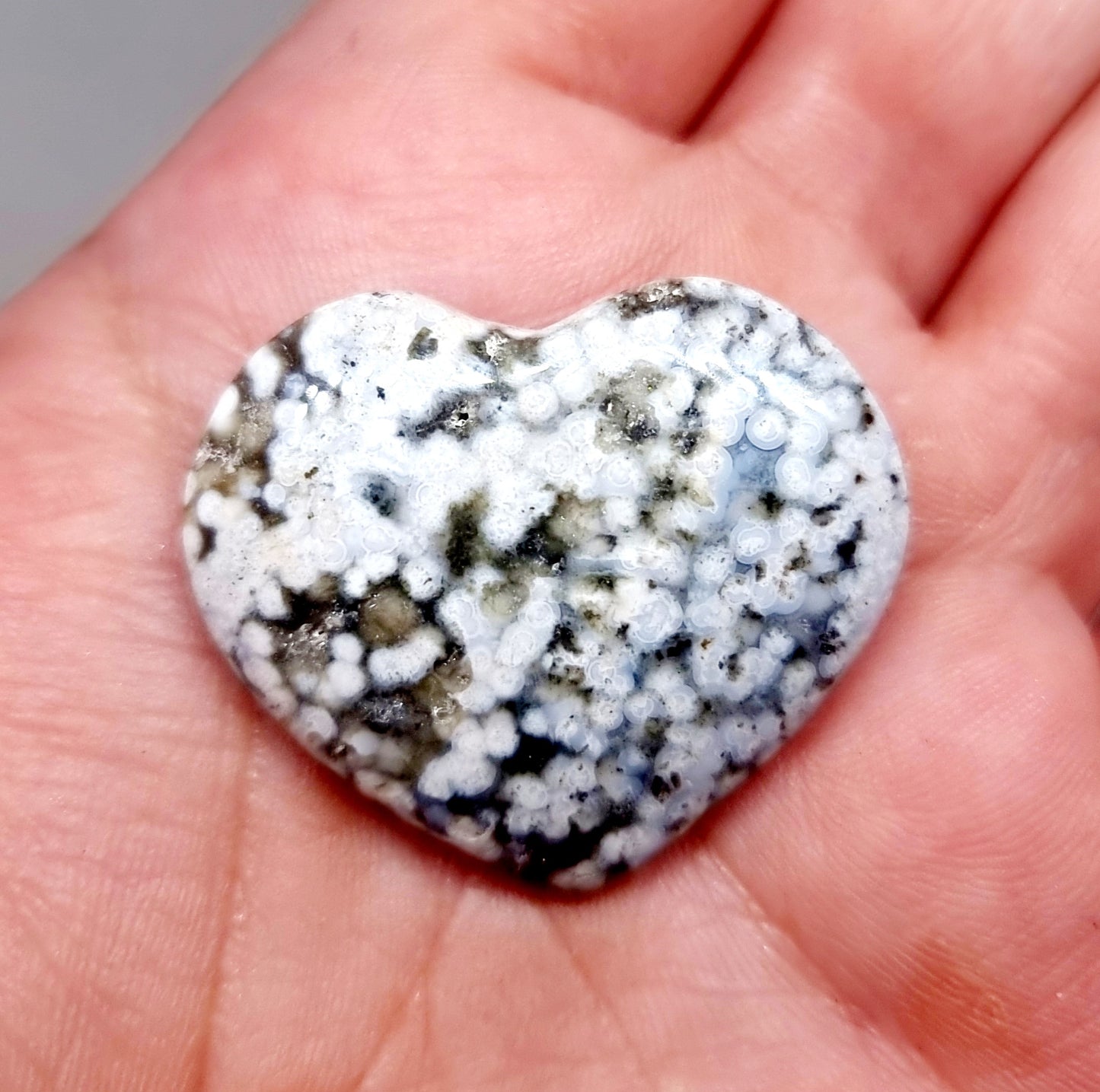 OCEAN JASPER POLISHED HEARTS 3 cm - RAISING YOUR VIBRATION