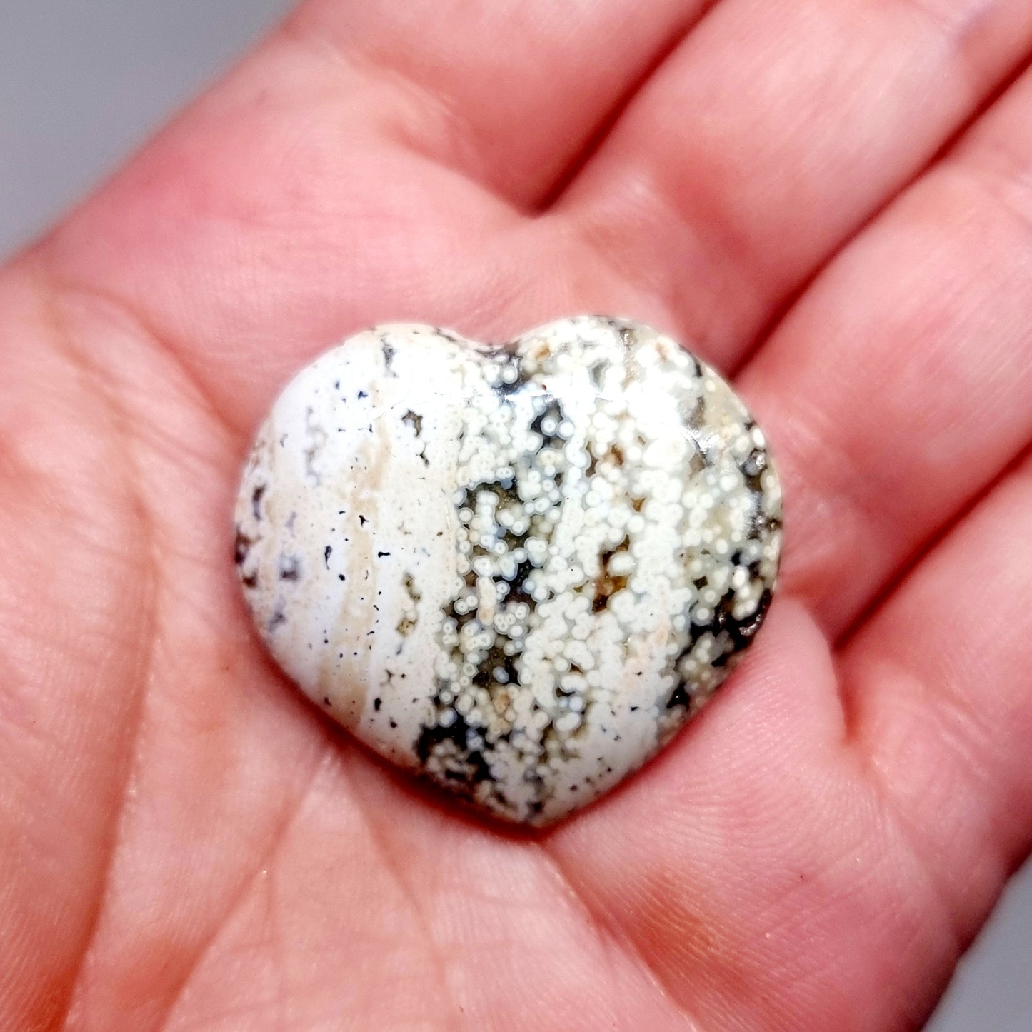 OCEAN JASPER POLISHED HEARTS 3 cm - RAISING YOUR VIBRATION