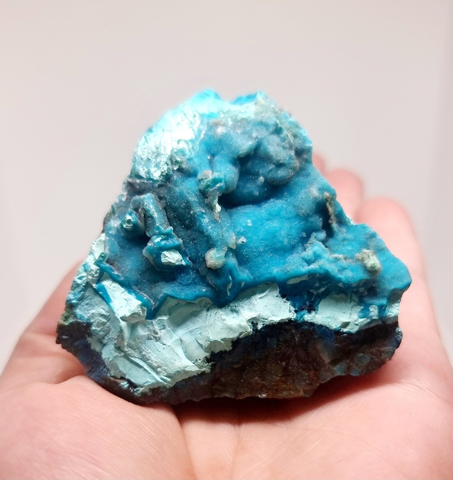 NATURAL DRUZY CHRYSOCOLLA SPECIMEN 137 g - PERSONAL POWER