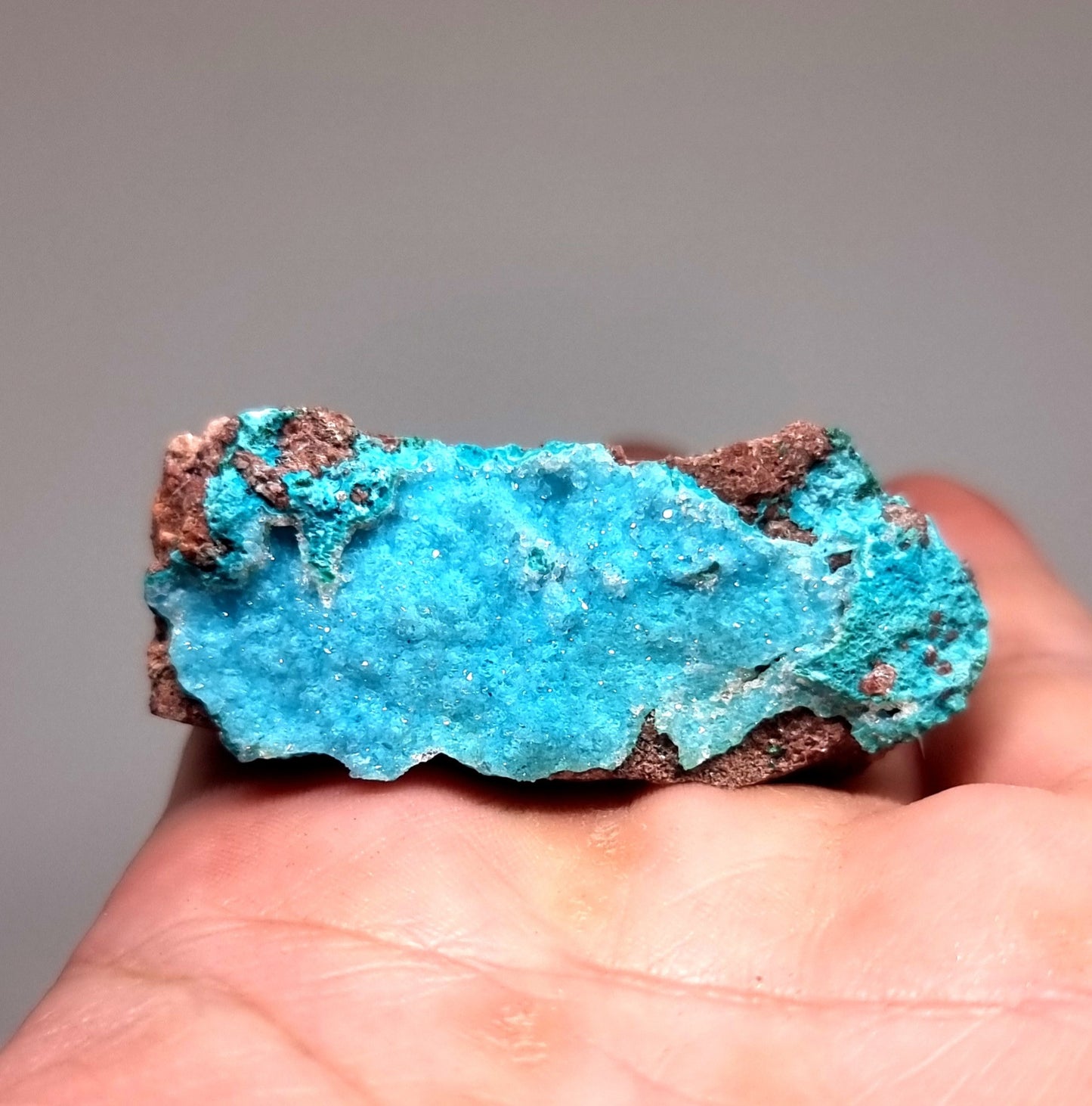 NATURAL DRUZY CHRYSOCOLLA SPECIMEN 38 g - PERSONAL POWER