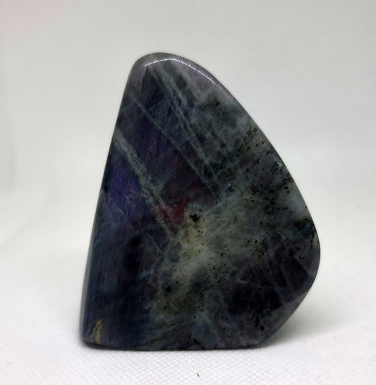 RARE POLISHED PURPLE SUNSET LABRADORITE FREEFORM  260 g - CLAIRVOYANCE