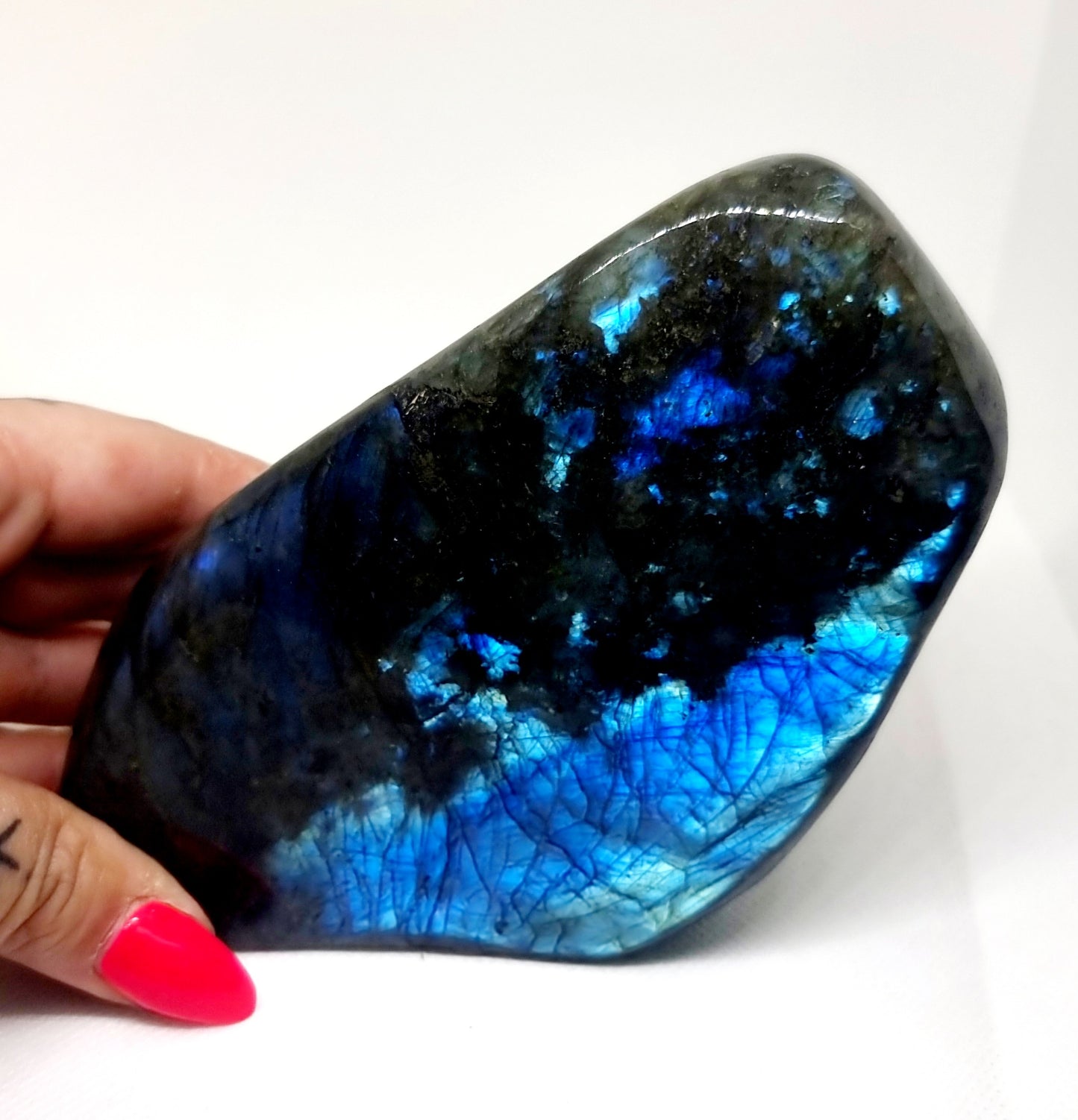 POLISHED BLUE & GREEN FLASH LABRADORITE FREEFORM 1.46 kg - CLAIRVOYANCE