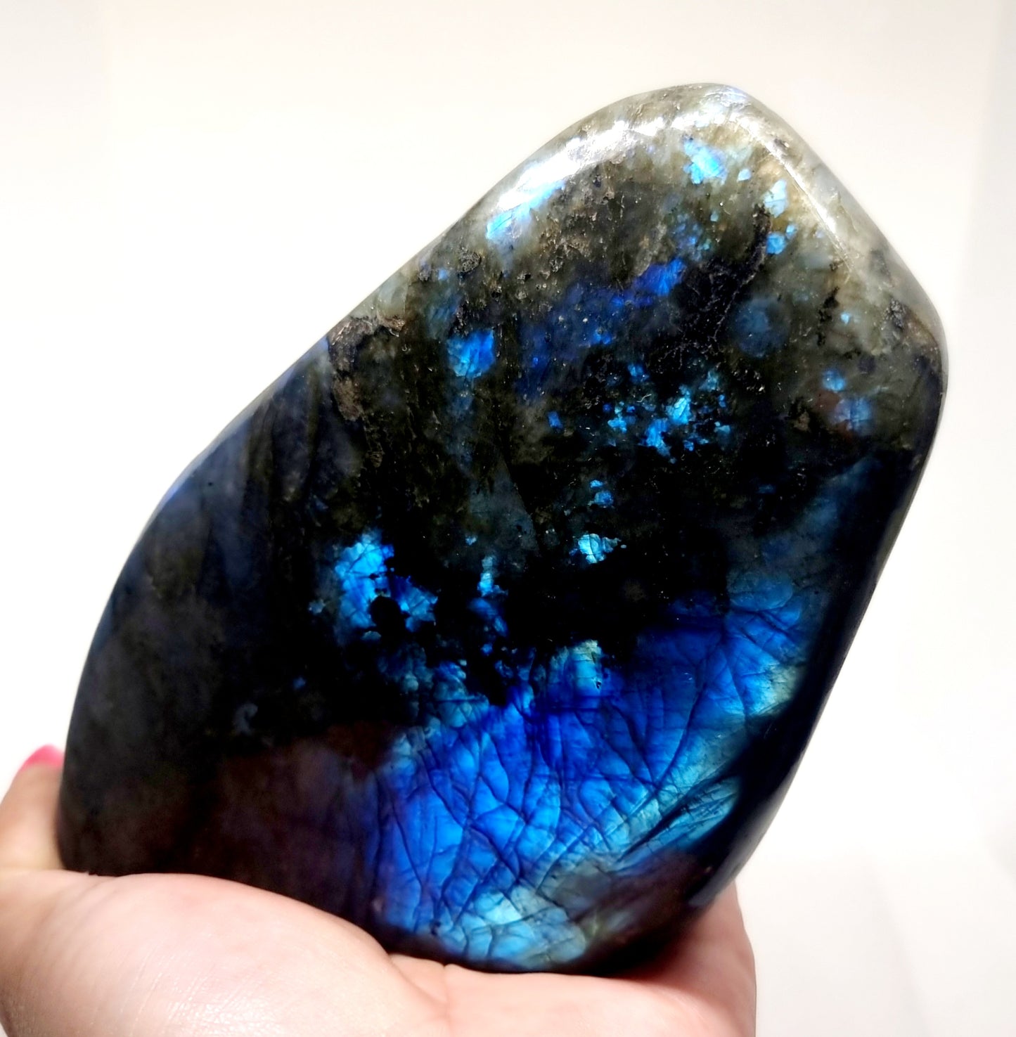 POLISHED BLUE & GREEN FLASH LABRADORITE FREEFORM 1.46 kg - CLAIRVOYANCE