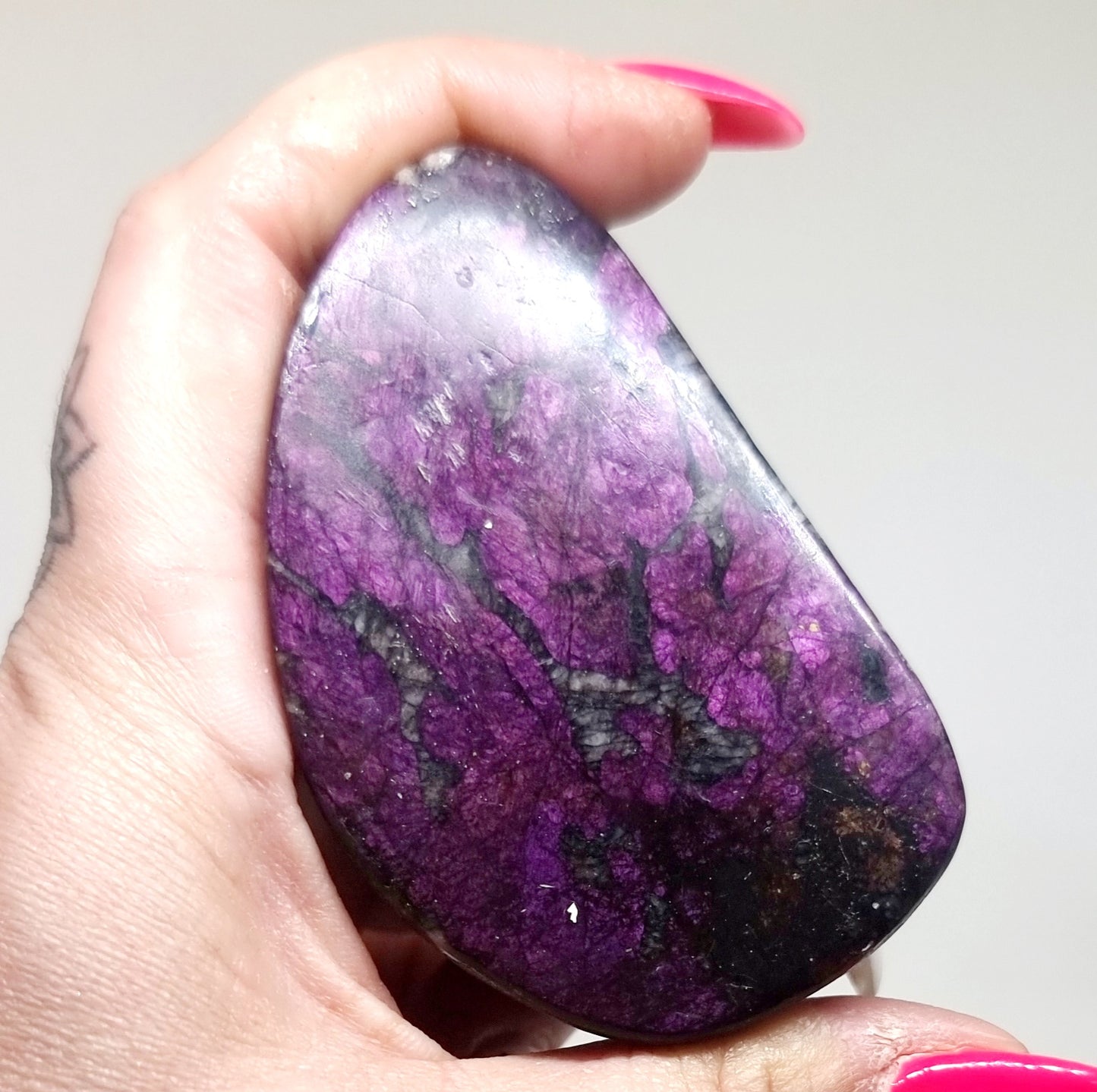 POLISHED PURPERITE FREEFORM 167 g - PSYCHIC PROTECTION / ASCENSION