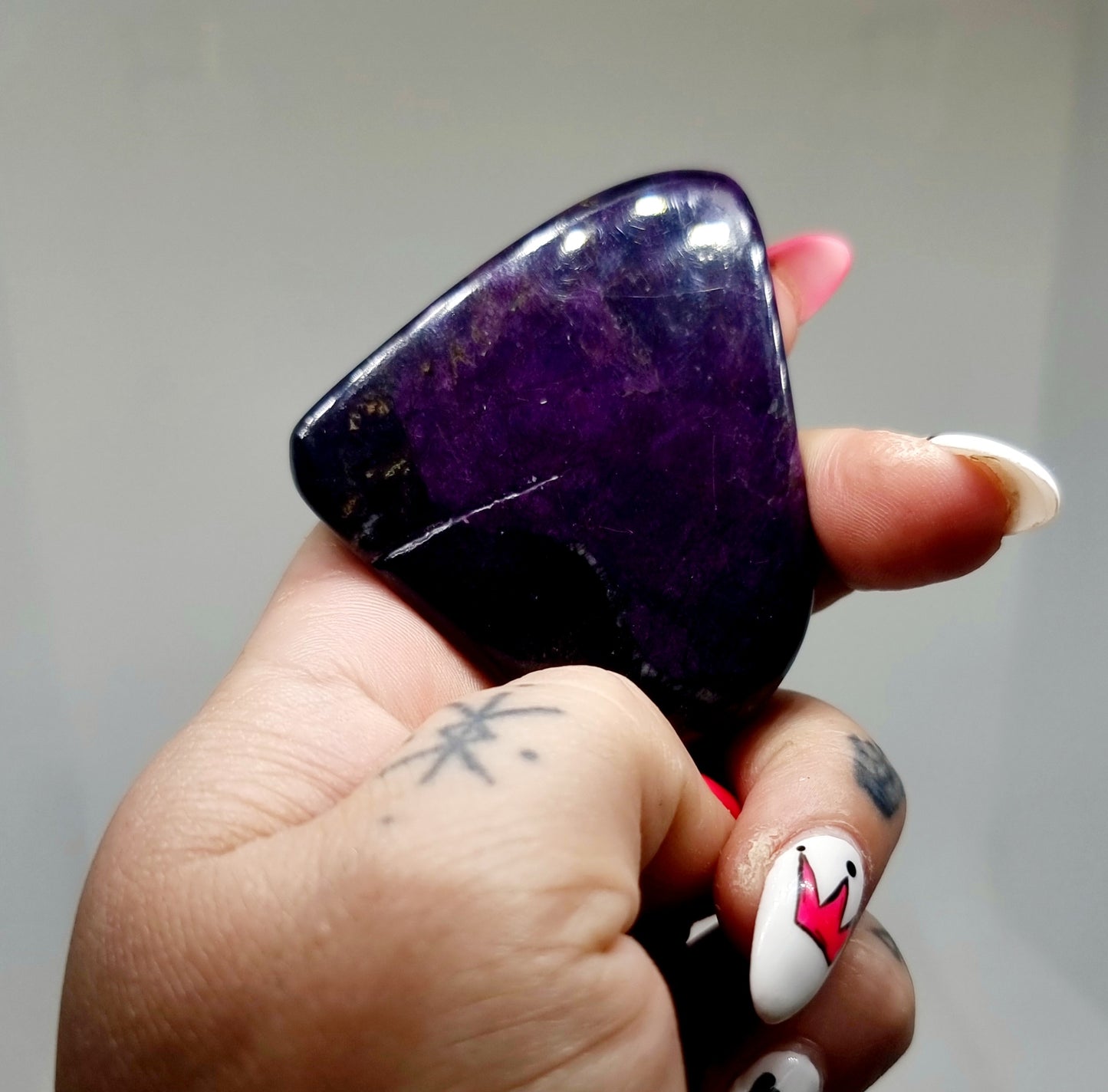 POLISHED PURPERITE FREEFORM 80 g - PSYCHIC PROTECTION / ASCENSION