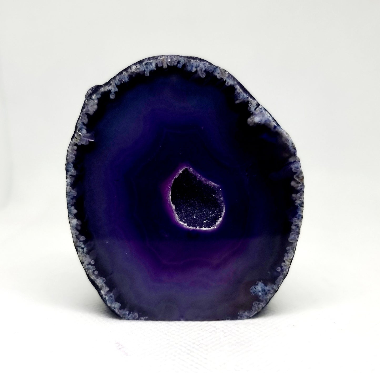 PURPLE AGATE GEODE 222 g - INTUITION & DIVINITY