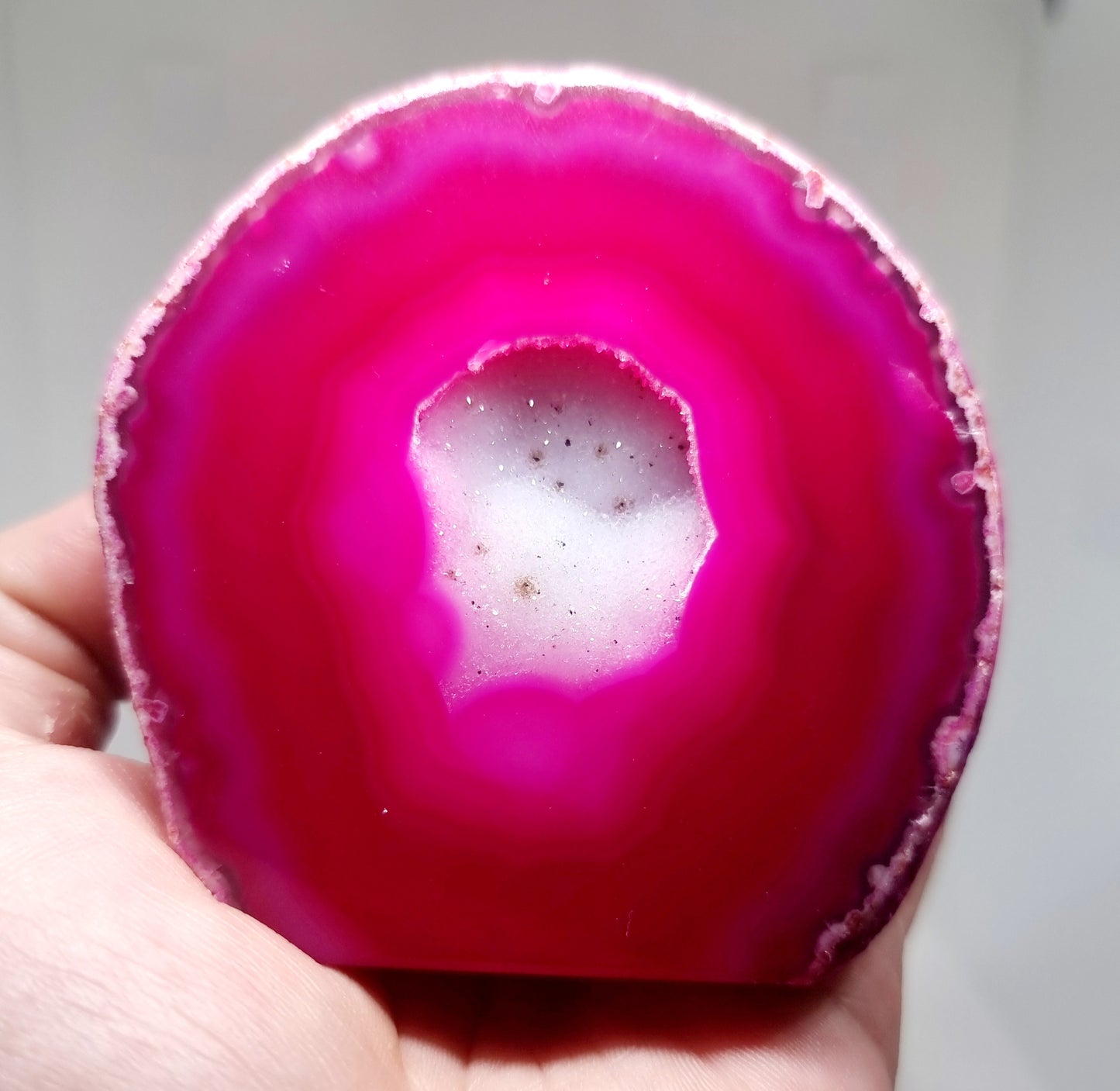 PINK AGATE GEODE 259 g - PASSION