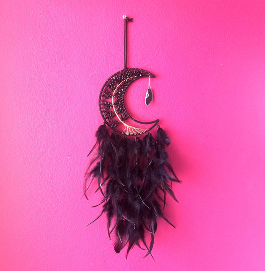 BLACK AGATE PROTECTION DREAMCATCHER