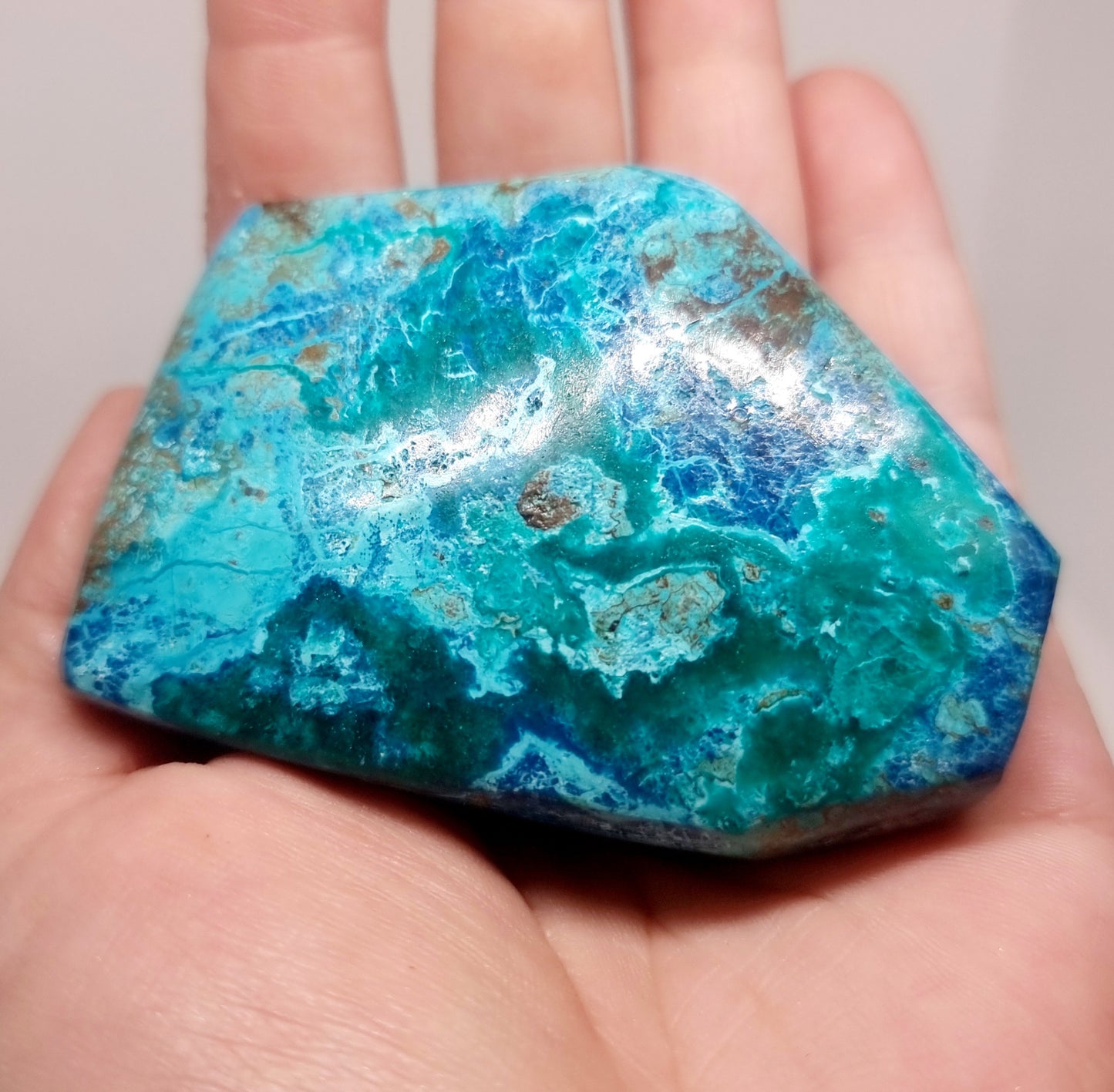 POLISHED SHATTUCKITE FREE FORM 147 g - CHANNELING & ASTRAL TRAVEL