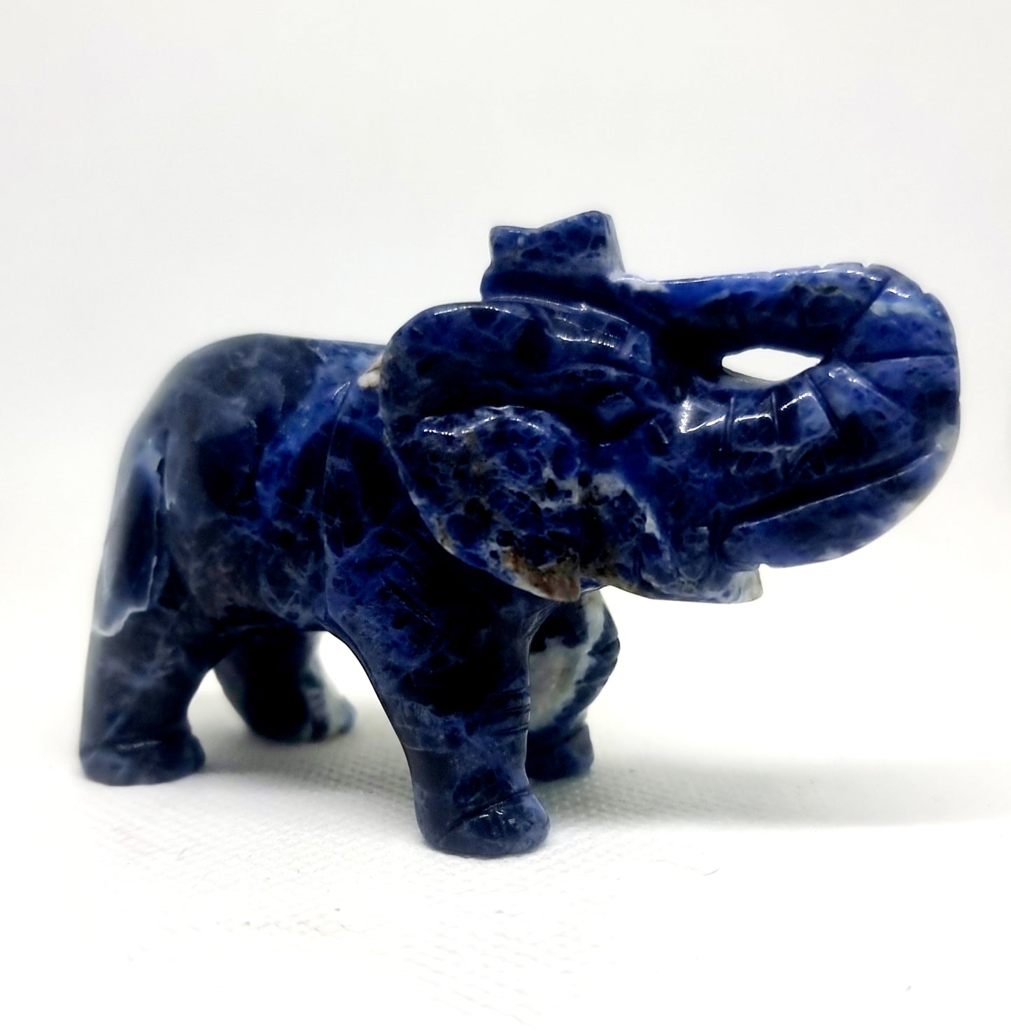 SODALITE CARVED ELEPHANT - EMOTIONAL WELLBEING