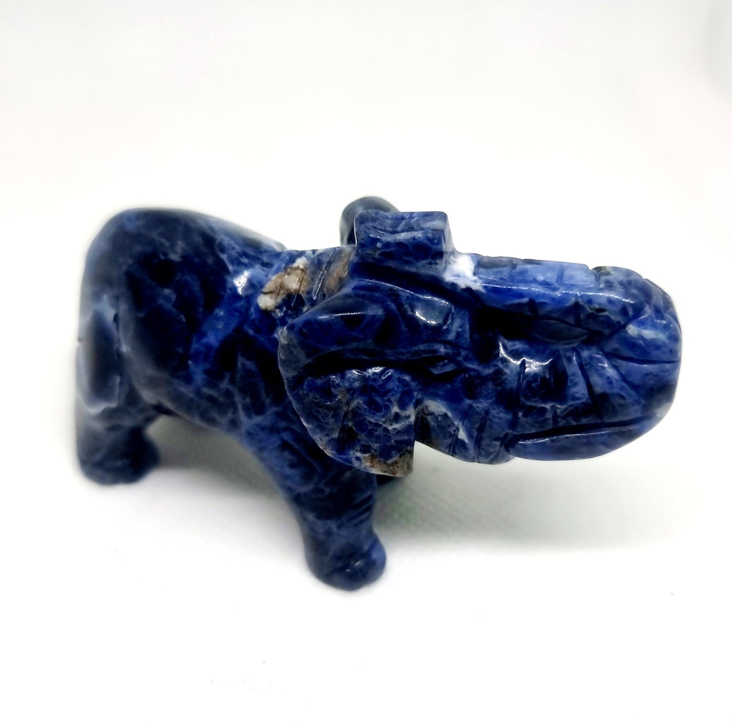 SODALITE CARVED ELEPHANT - EMOTIONAL WELLBEING