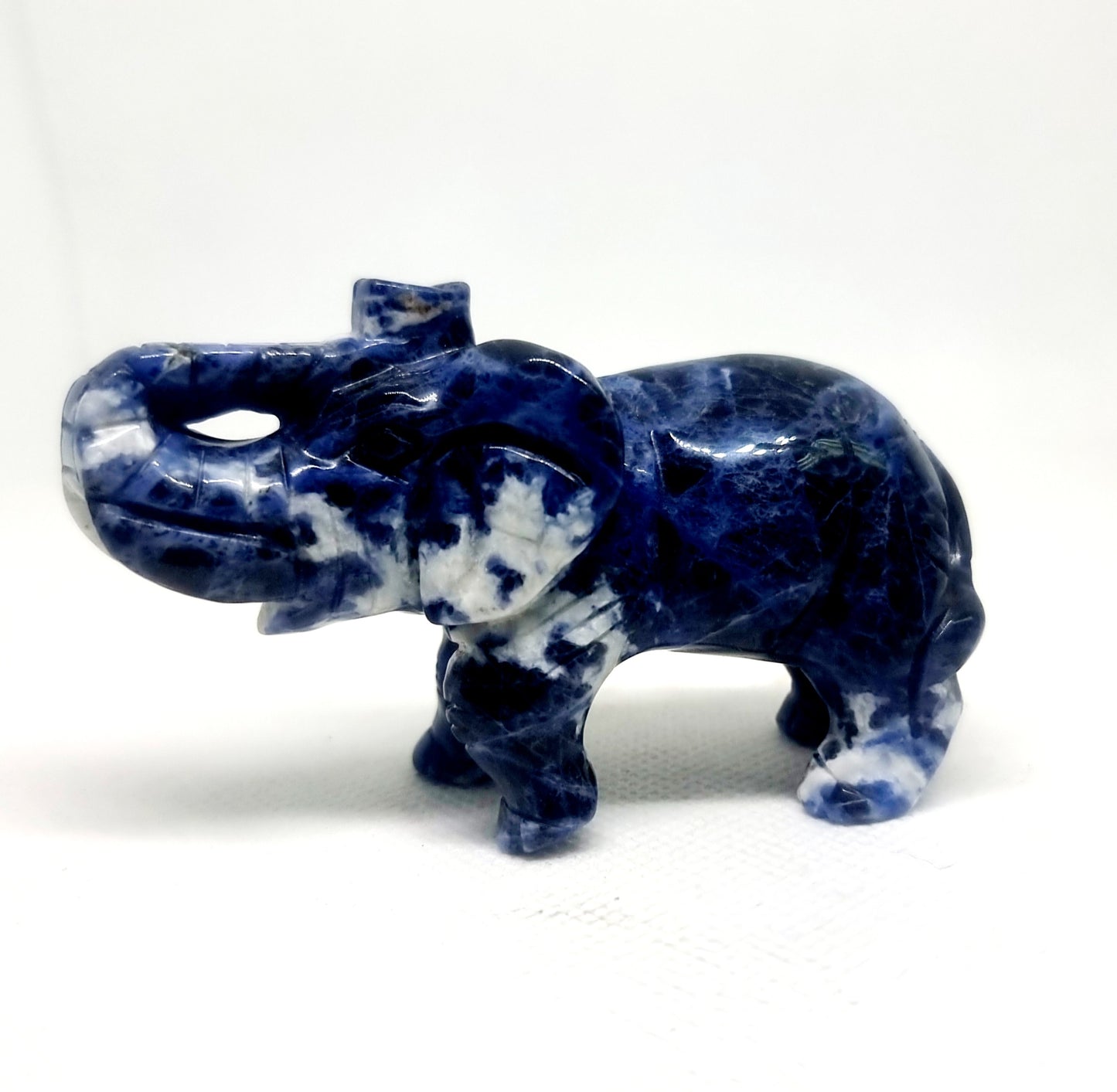 SODALITE CARVED ELEPHANT - EMOTIONAL WELLBEING