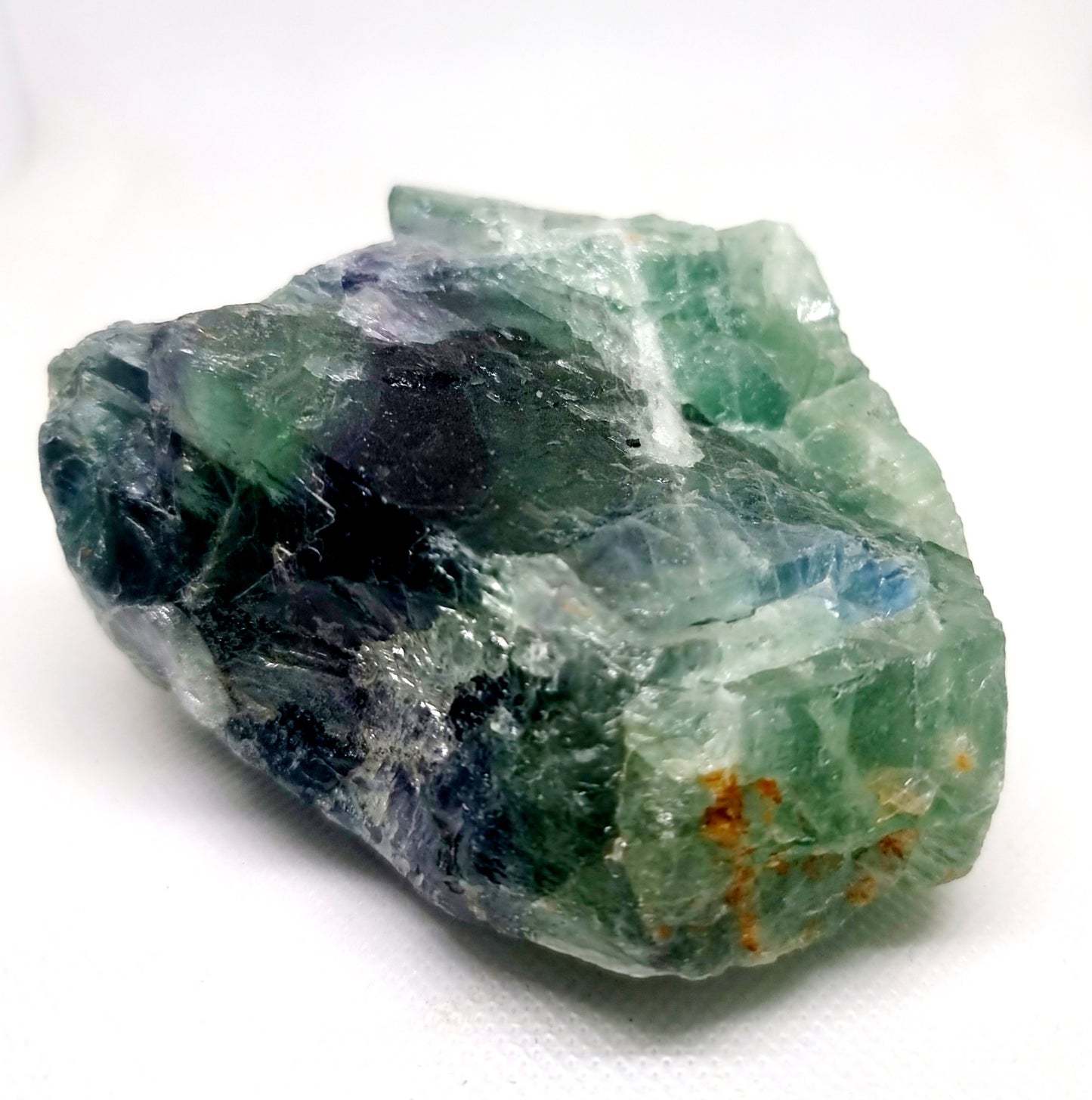 NATURAL ROUGH RAINBOW FLUORITE COBBED PIECES - CLARITY