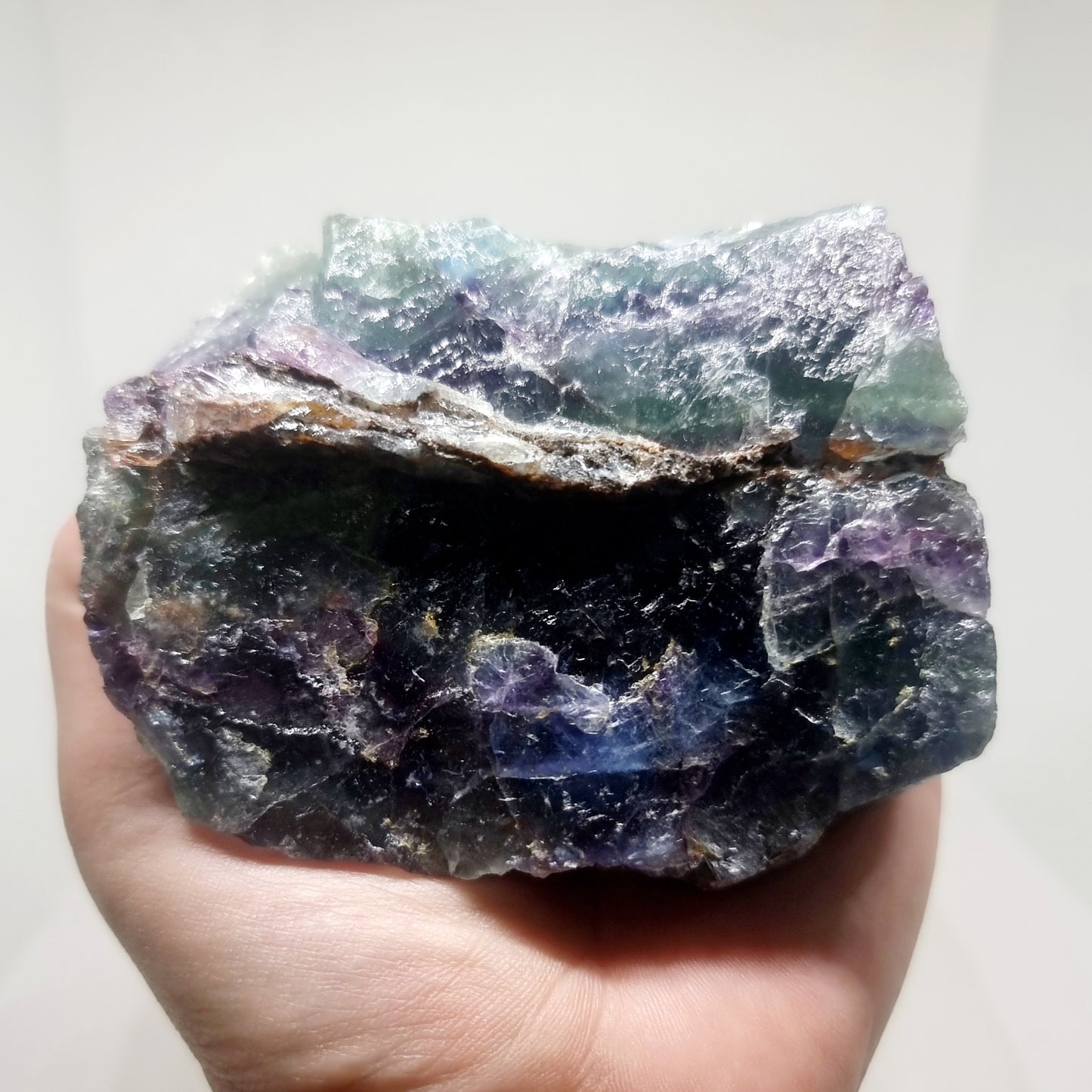 NATURAL ROUGH RAINBOW FLUORITE COBBED PIECES - CLARITY