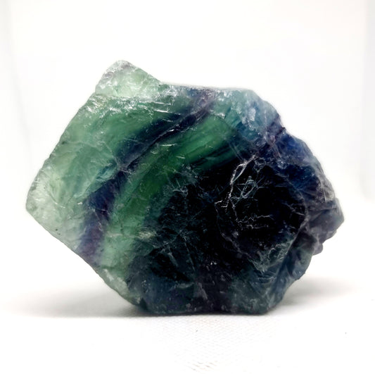 NATURAL ROUGH RAINBOW FLUORITE COBBED PIECES - CLARITY