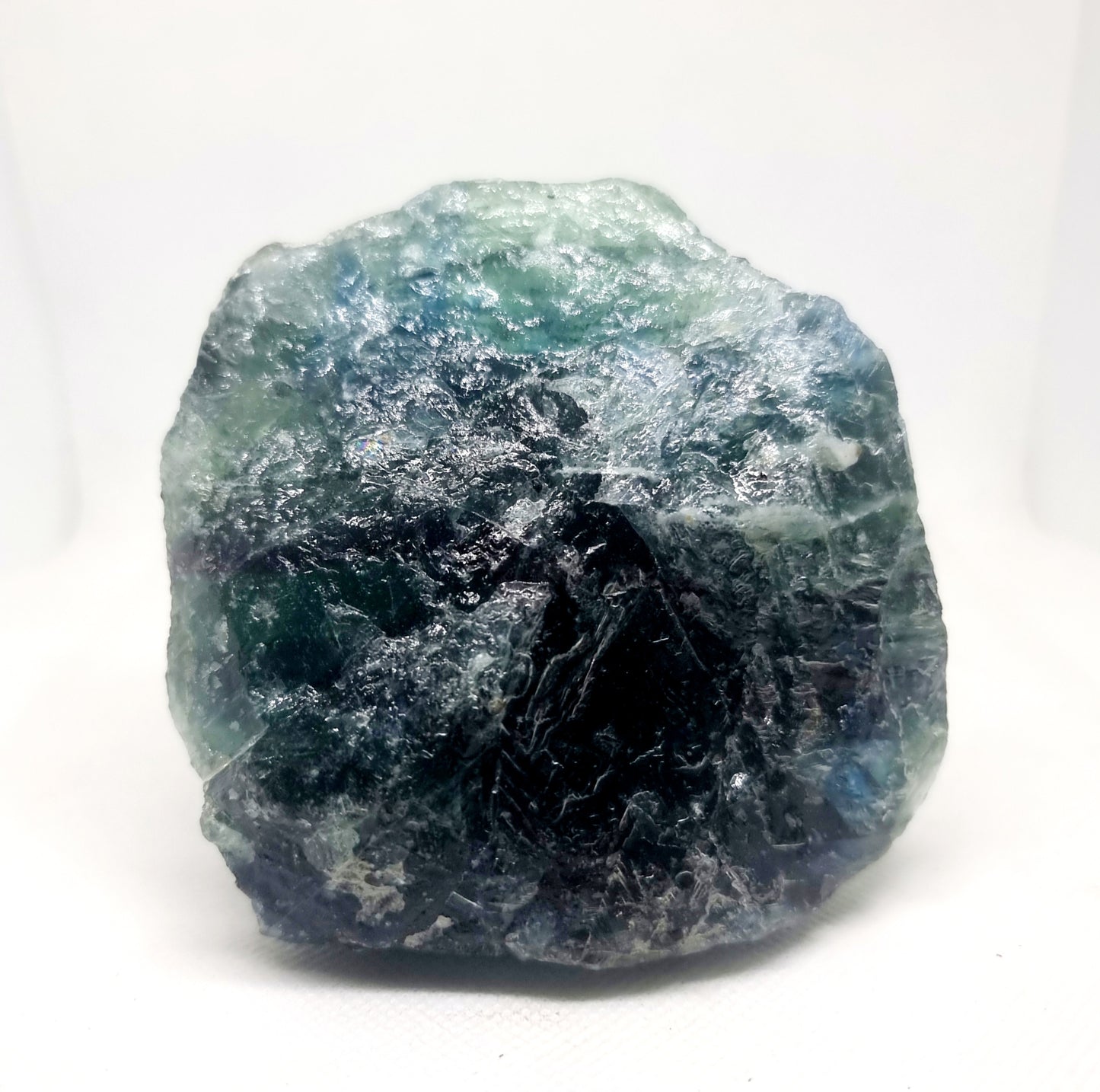 NATURAL ROUGH RAINBOW FLUORITE COBBED PIECES - CLARITY