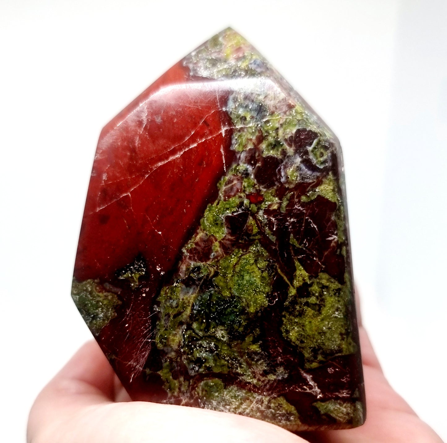 DRAGON BLOODSTONE JASPER TOWER 239 g - COURAGE