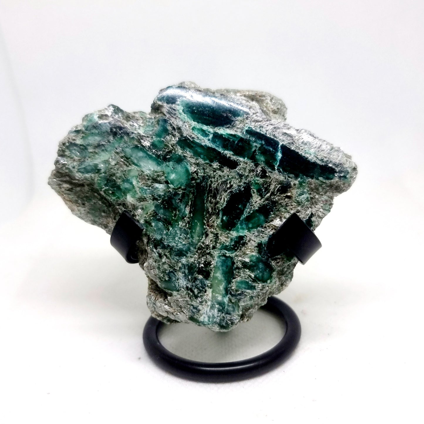 POLISHED EMERALD IN MATRIX SPECIMEN SLICE 161 g - SUCCESSFUL LOVE