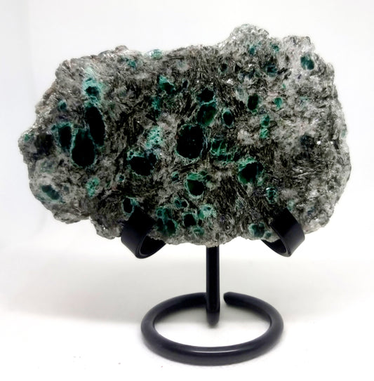 POLISHED EMERALD IN MATRIX SPECIMEN SLICE 267 g - SUCCESSFUL LOVE (Copy)