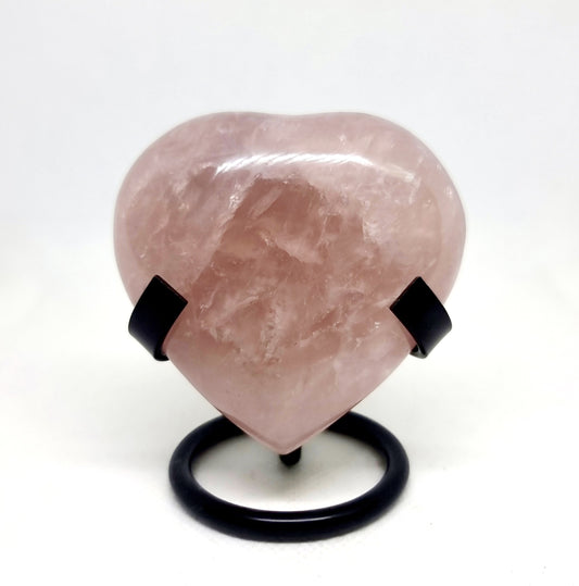 ROSE QUARTZ POLISHED HEART 7 x 6 cm -  UNCONDITIONAL LOVE